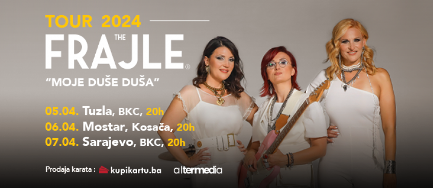 Sastav “The Frajle” u aprilu ponovo stiže u BKC TK