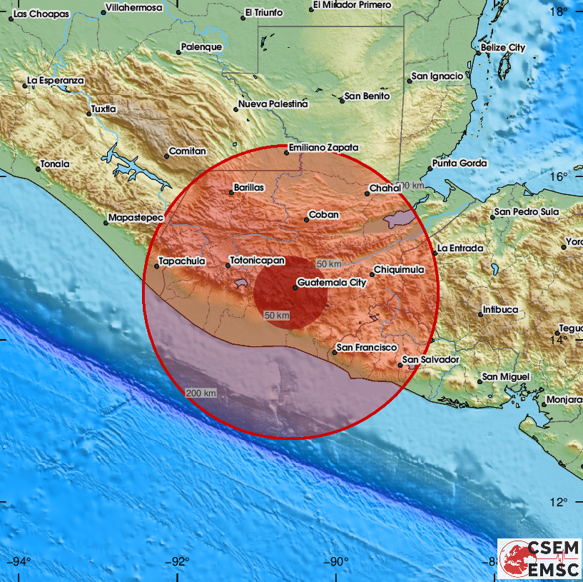 Zemljotres pogodio jug Gvatemale, nema podataka o žrtvama