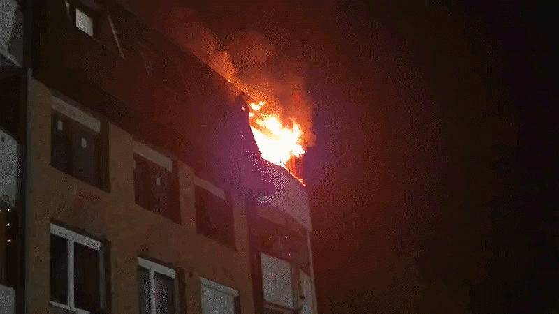 Požar u sarajevskom naselju Dobrinja: Uzrok još nepoznat