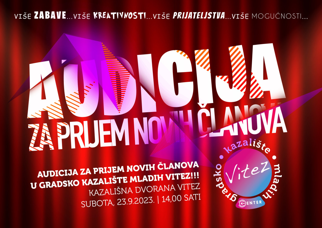 Audicija za mlade kreativce u GKM Vitez