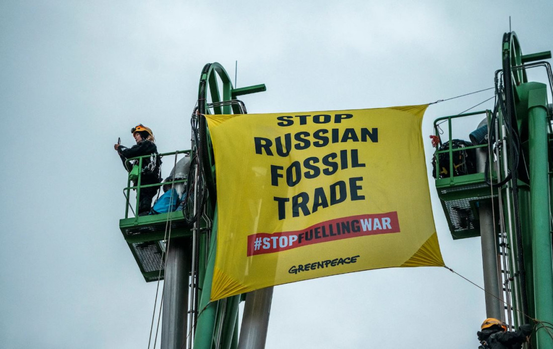 Greenpeace blokira isporuku ruskog gasa u Finsku