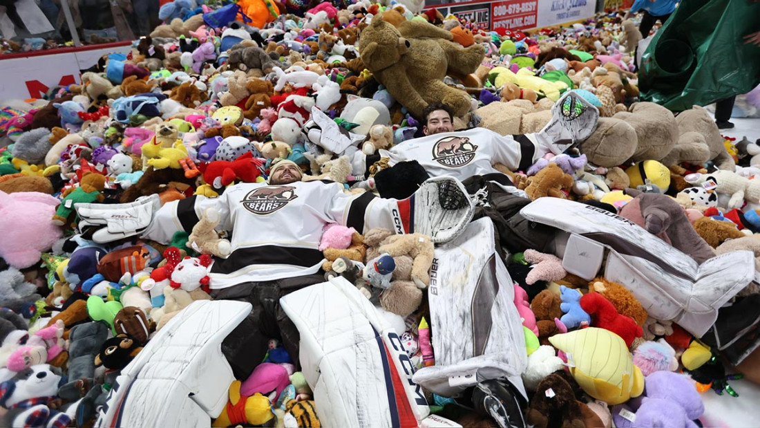 Spektakl humanosti: Gotovo 82 tisuće plišanih igračaka na ledu AHL utakmice