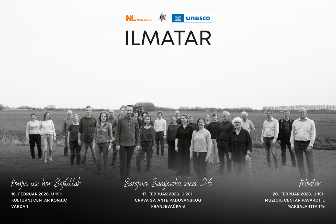 Koncerti nizozemskog hora Ilmatar u Konjicu, Sarajevu i Mostaru
