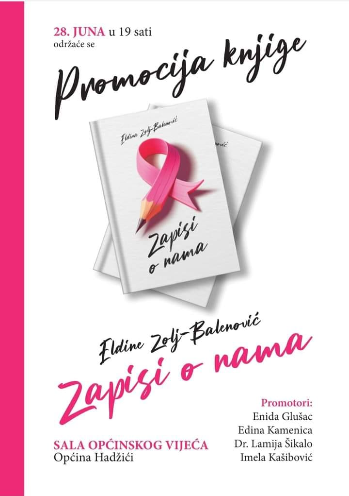 U petak promocija knjige Eldine Zolj-Balenović  „Zapisi o nama“