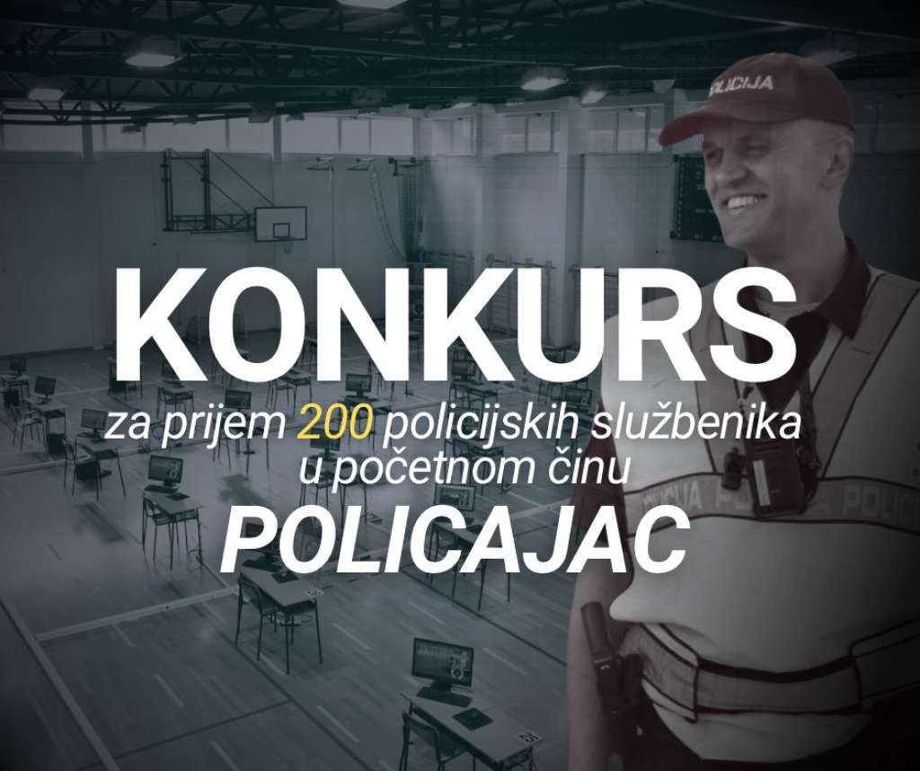 Raspisan konkurs za prijem još 200 policajaca u Upravu policije MUP-a Kantona Sarajevo