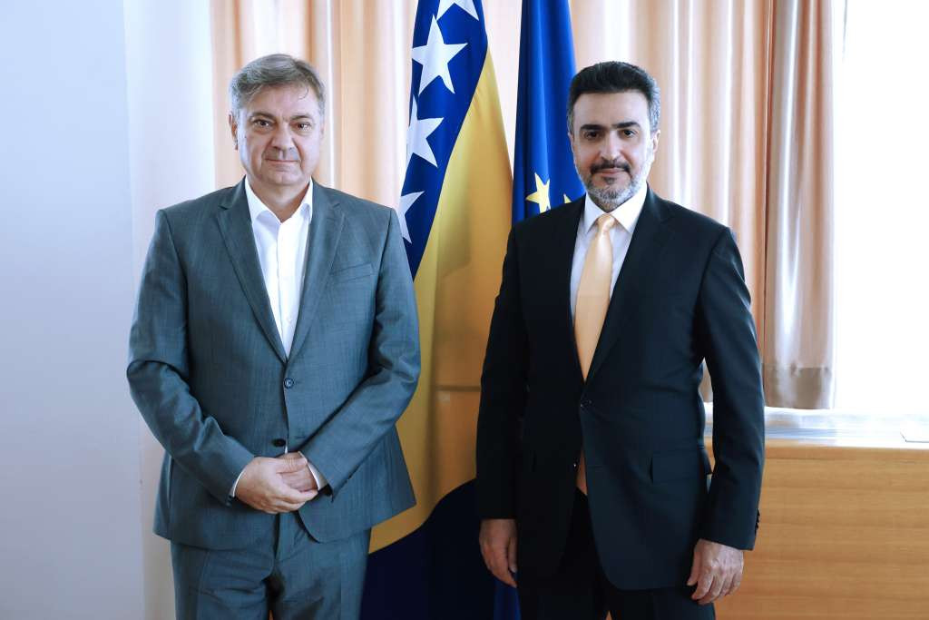 Zvizdić - Albannai: Postoji prostor za povećanje vanjskotrgovinske razmjene BiH i Kuvajta