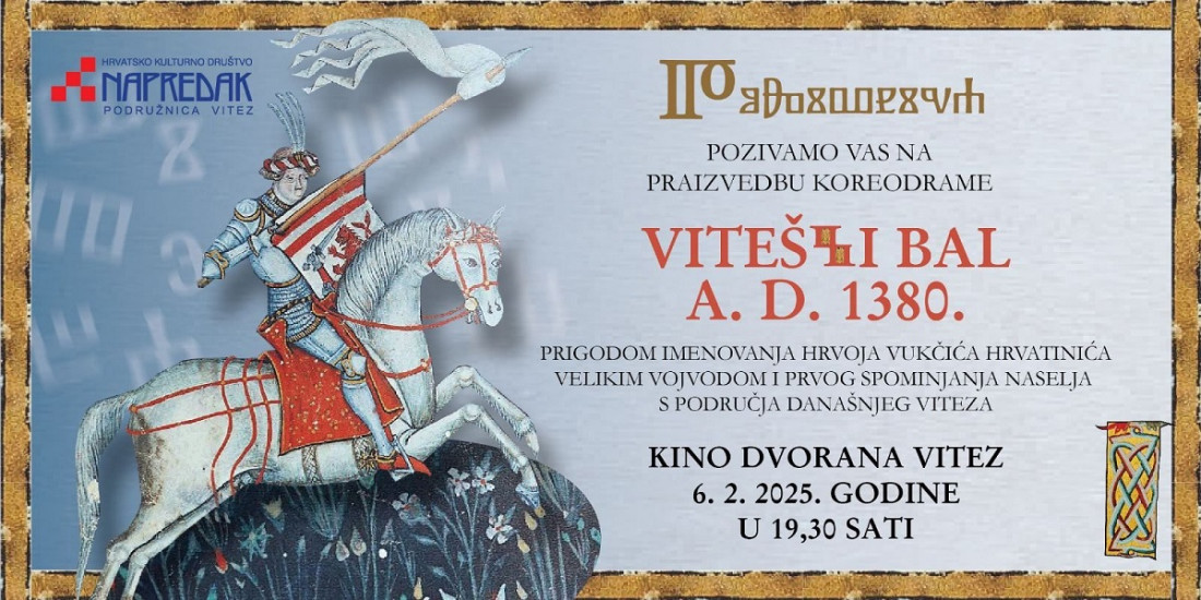 Scenski spektakl u Vitezu: Praizvedba prvog Viteškog bala bosanskog kraljevstva