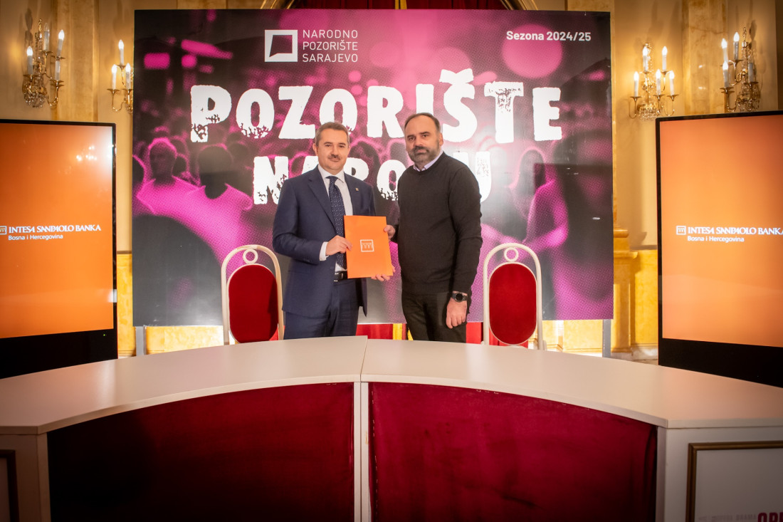 Intesa Sanpaolo Banka nastavlja podržavati rad Narodnog pozorišta Sarajevo