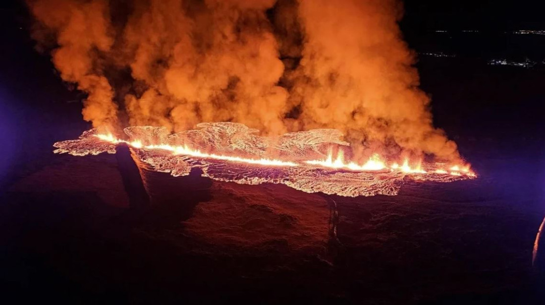 Nova erupcija vulkana na Islandu, jugozapadno od Rejkjavika
