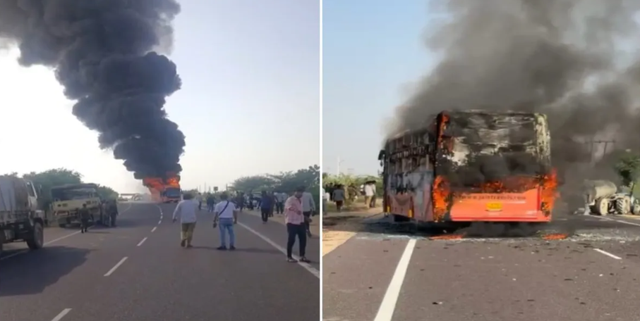 U autobusu u Indiji izbio požar, 20 osoba nastradalo