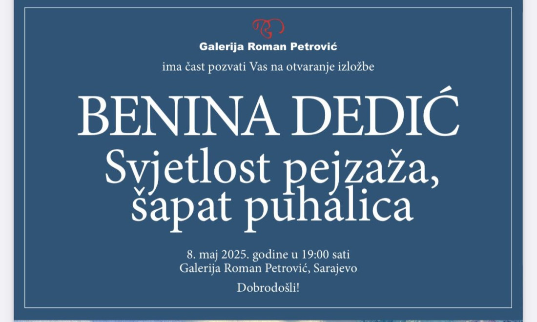 ULUBiH: Izložba Benine Dedić “Svjetlost pejzaža, šapat puhalica”