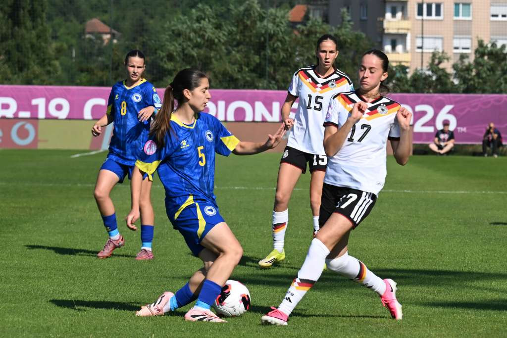 Juniorke BiH na otvaranju EP-a U19 poražene od Njemačke sa 0:5 (0:1) u Zenici