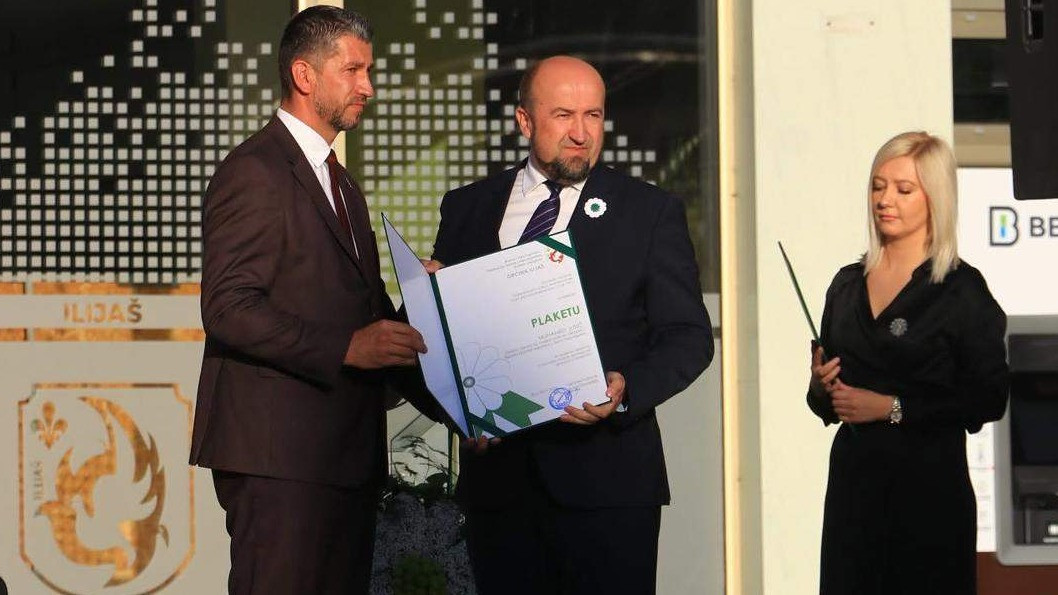 Muhamed Jusić dobitnik plakete Općine Ilijaš za doprinos kulturi sjećanja