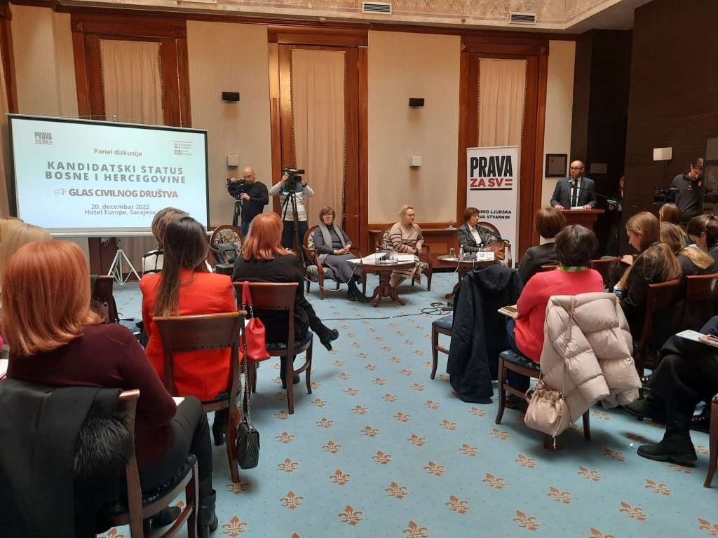 Panel diskusija 'Kandidatski status BiH: Glas civilnog društva'
