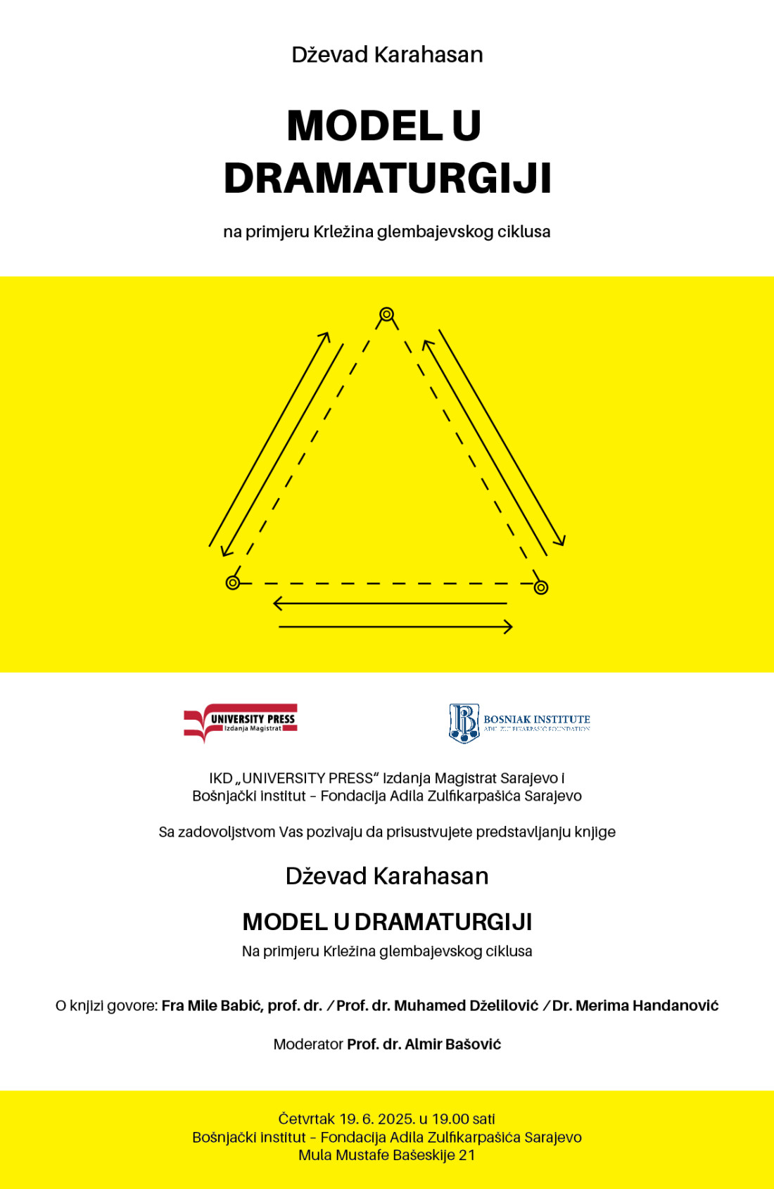 U četvrtak promocija knjige akademika Dževada Karahasana "Model u dramaturgiji na primejru Krležina glembajevskog ciklusa"