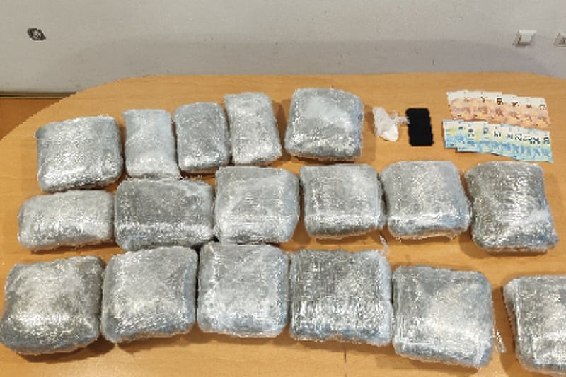 Pripadnici Granične policije BiH zaplijenili 16 kilograma marihuane