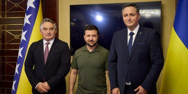 Komšić i Bećirović se u Kijevu sastali sa Zelenskim