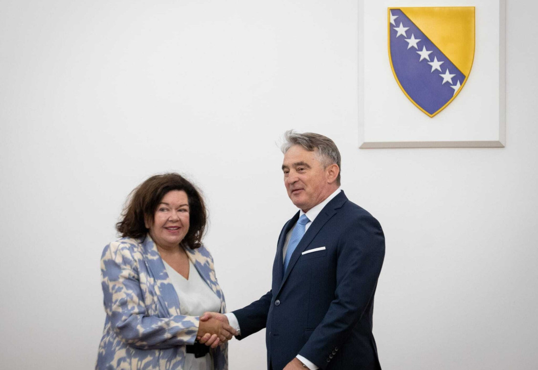 Željko Komšić primio specijalnu izaslanicu za Zapadni Balkan Karen Pierce