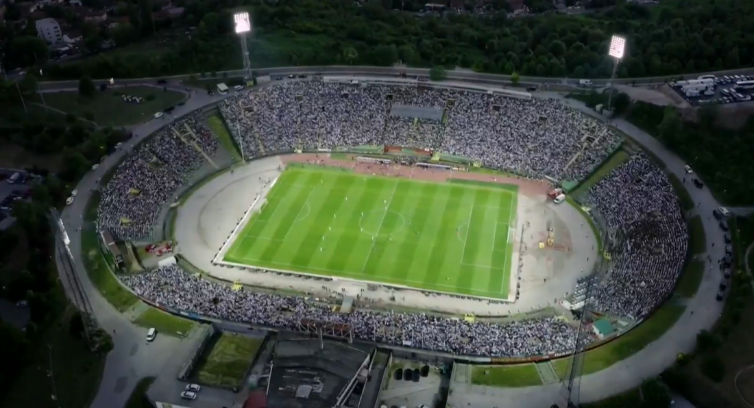 Stadion 'Asim Ferhatović Hase' ispunjen do posljednjeg mjesta, 'nula' na poluvremenu