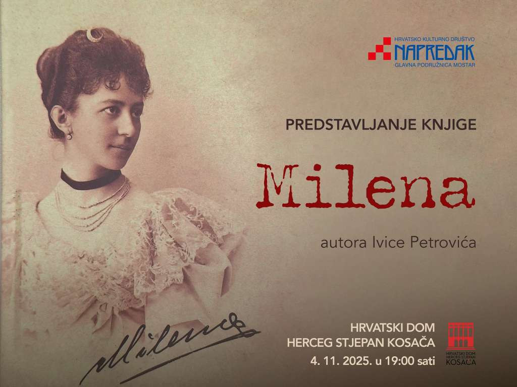 U Mostaru promocija knjige 'Milena'