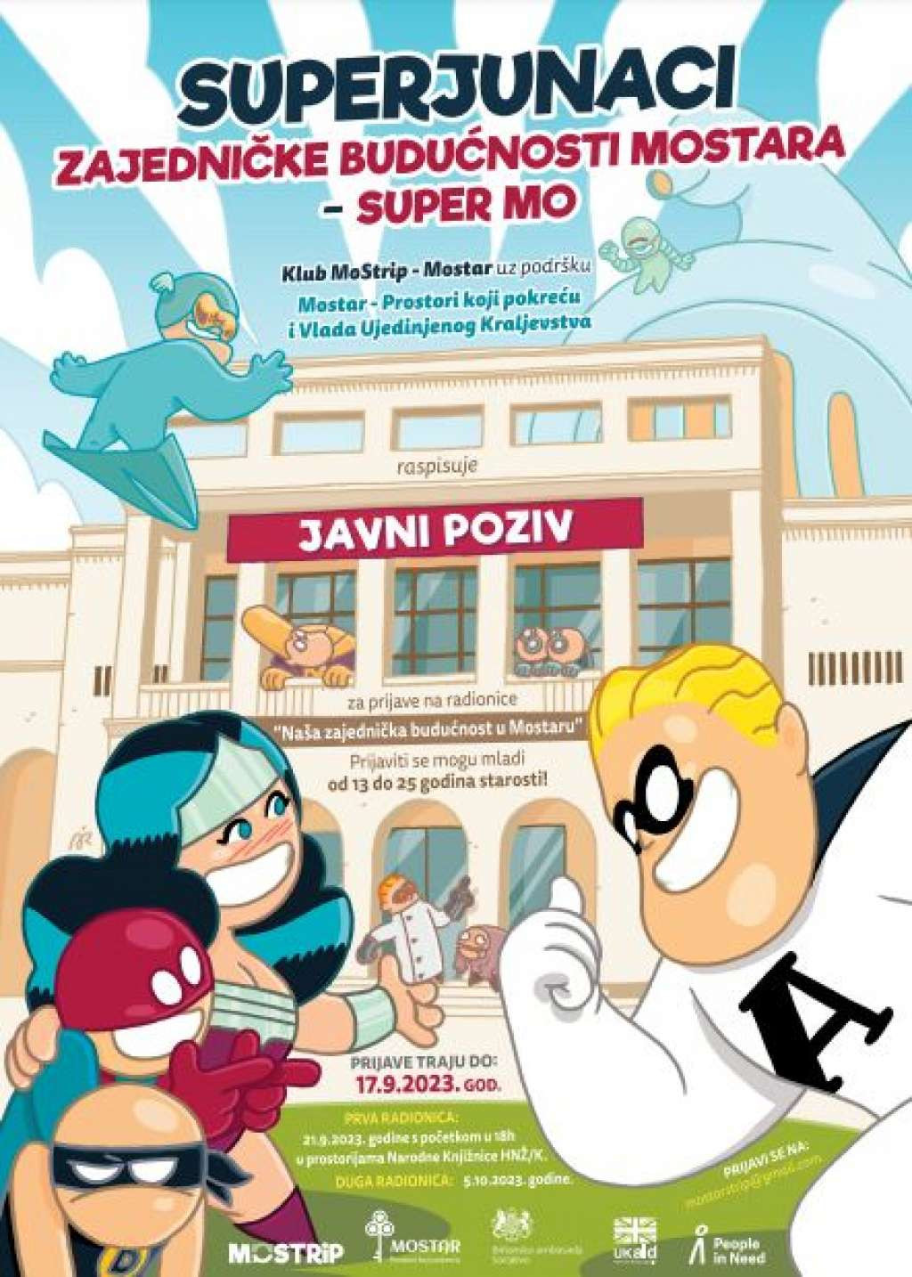 Klub Mostrip objavio poziv za radionice 'Naša zajednička budućnost u Mostaru'