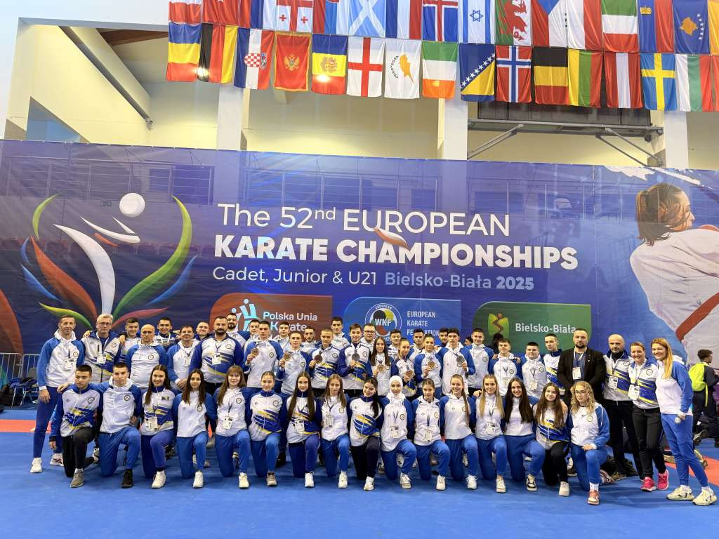 Mladi karatisti BiH osvojili osam medalja na Evropskom prvenstvu u Poljskoj