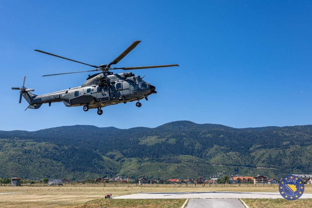 Mađarski helikopteri stigli u Kamp Butmir u okviru vježbe 'Brzi odgovor 2026'