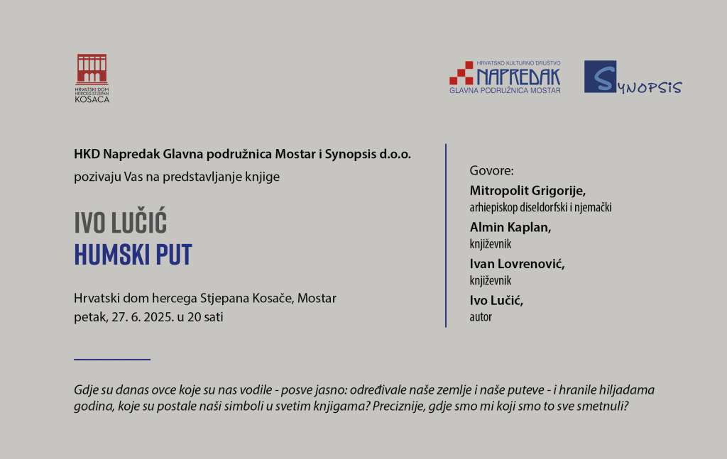 Predstavljanje knjige 'Humski put' Ive Lučića u Mostaru