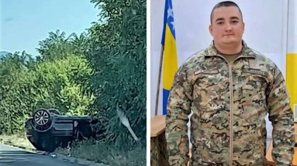 Pripadnik OS BiH poručnik Nedim Mulić spasio majku i bebu iz prevrnutog automobila