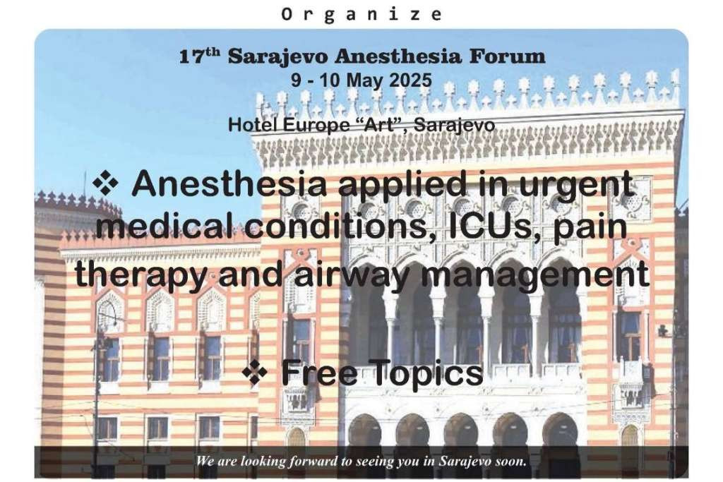 Suljević: Stručnjaci iz BiH i svijeta na SAF XVII o anesteziji u hitnoj hirurgiji