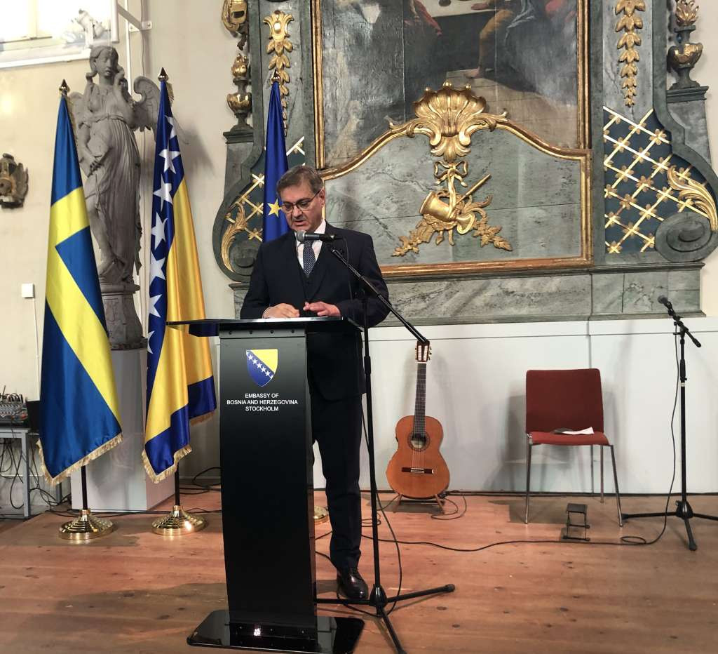 Zvizdić u Stockholmu na obilježavanju Dana državnosti: BiH je država različitosti i zajedništva