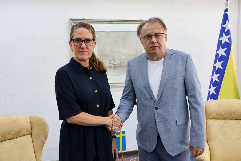 Nikšić sa švedskom ambasadoricom u BiH o evropskom putu BiH i jačanju ekonomske saradnje