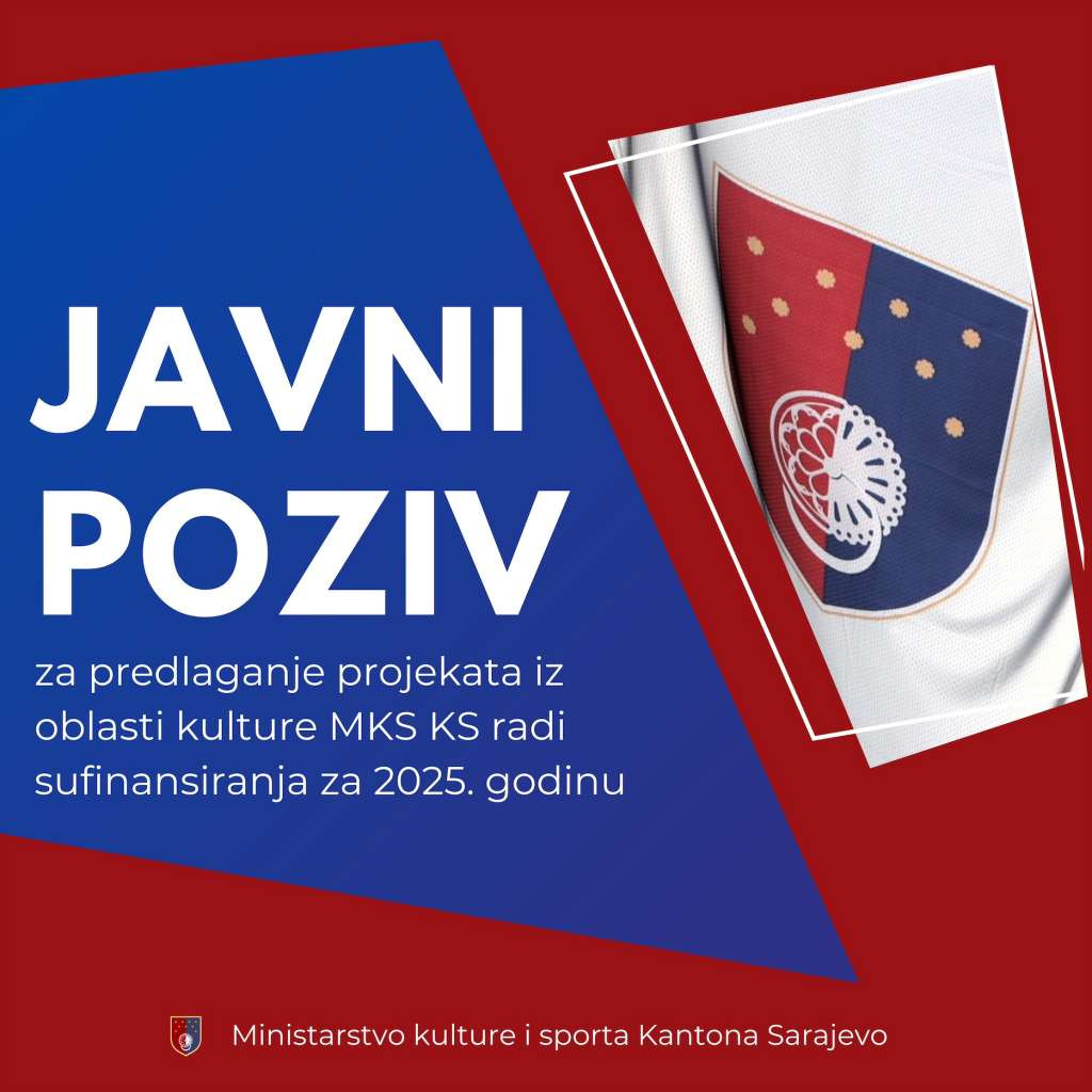 Ministarstvo kulture KS objavilo Javni poziv za sufinansiranje projekata za 2025. godinu