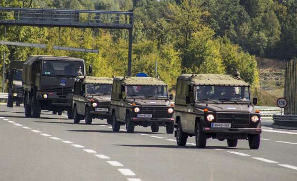 Pojačano kretanje vozila EUFOR-a na području Zapadnohercegovačkog kantona tokom redovnih vježbi
