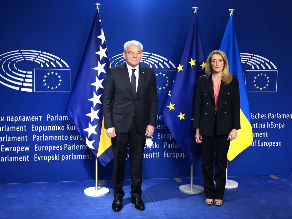 Džaferović s predsjednicom Evropskog parlamenta Robertom Metsolom