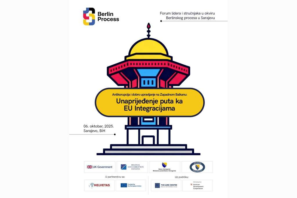 U Sarajevu regionalni sastanak 'Antikorupcija u službi dobrog upravljanja na zapadnom Balkanu'