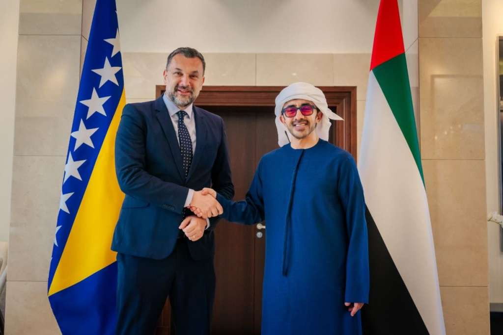 Konaković sa ministrom Al Nahyanom: Povećanje ekonomske saradnje BiH i UAE prioritet