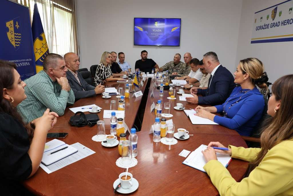 Predstavnici Ministarstva odbrane BiH i civilnih struktura u BPK Goražde razgovarali o saradnji