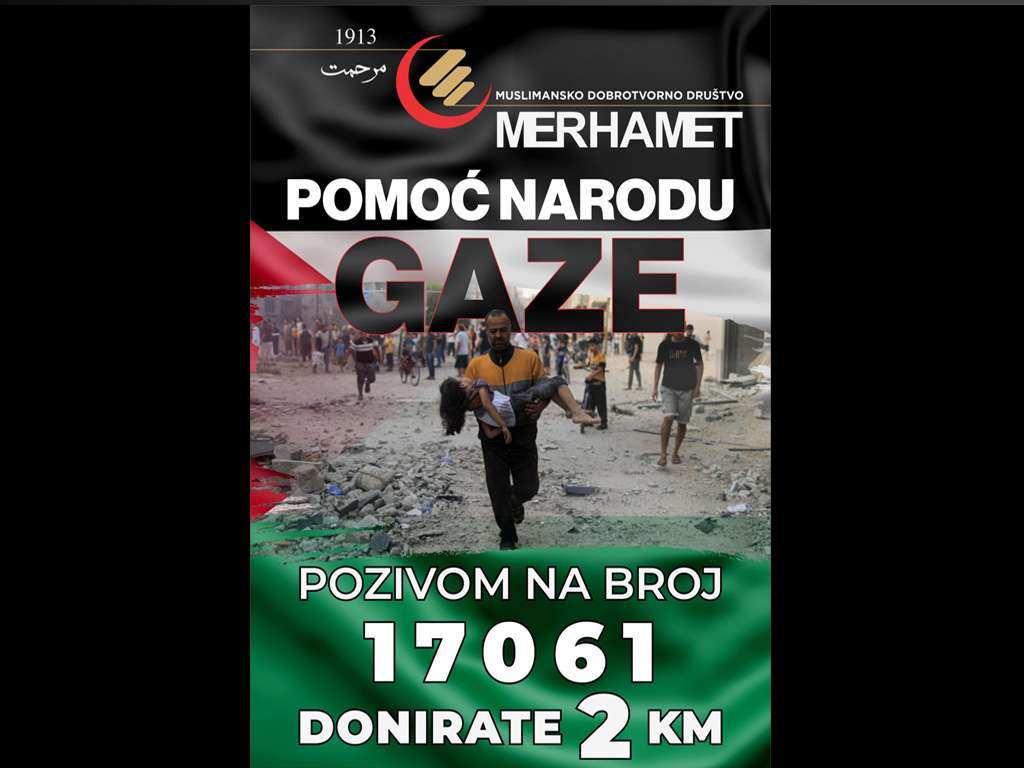 'Merhamet' pokrenuo akciju prikupljanja pomoći stanovništvu Gaze
