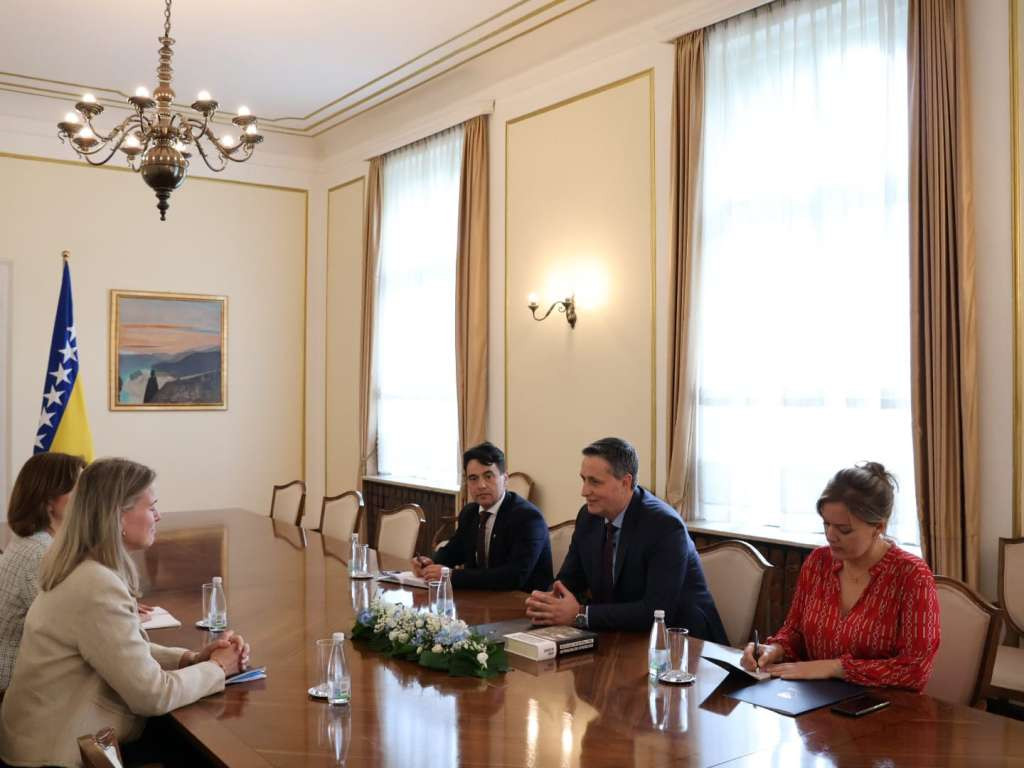 Stromkvist u oproštajnoj posjeti kod Bećirovića: Švedska će nastaviti sa razvojnom podrškom BiH