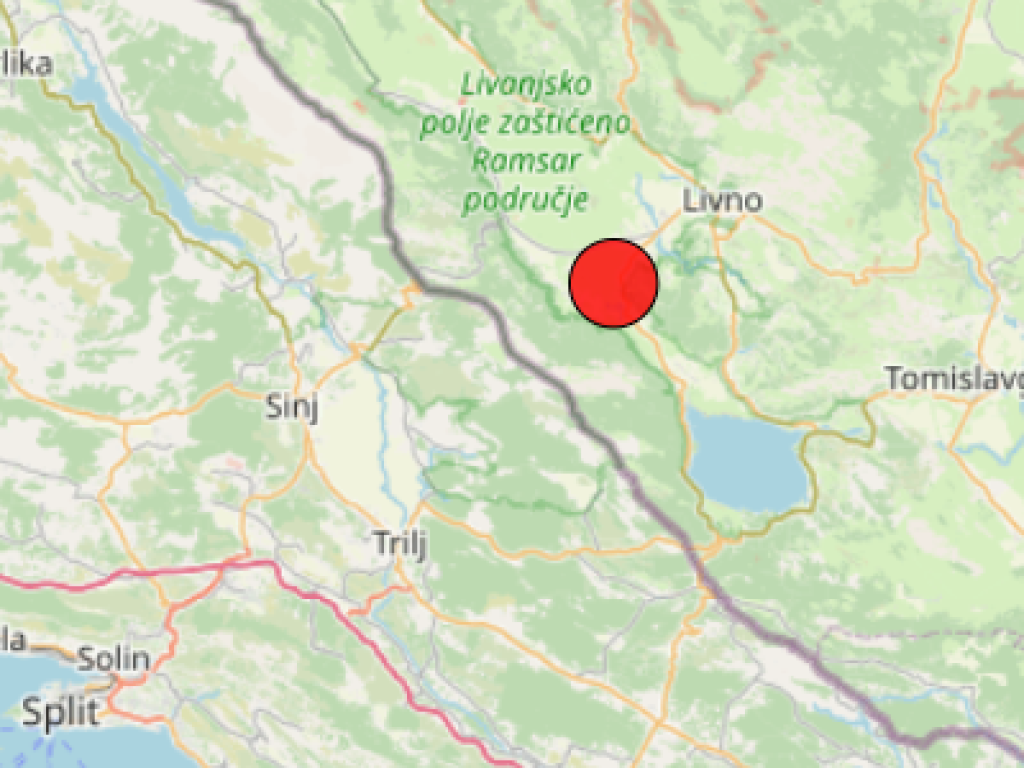 Livno i okolicu pogodio umjeren zemljotres