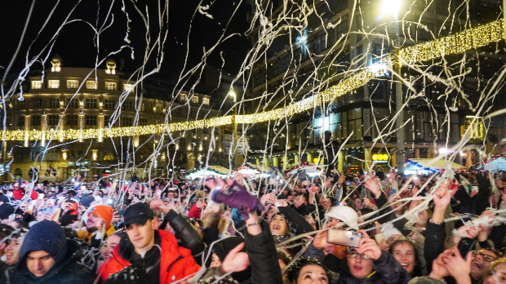 Dočekana srpska nova godina, vatromet s Kule Beograd