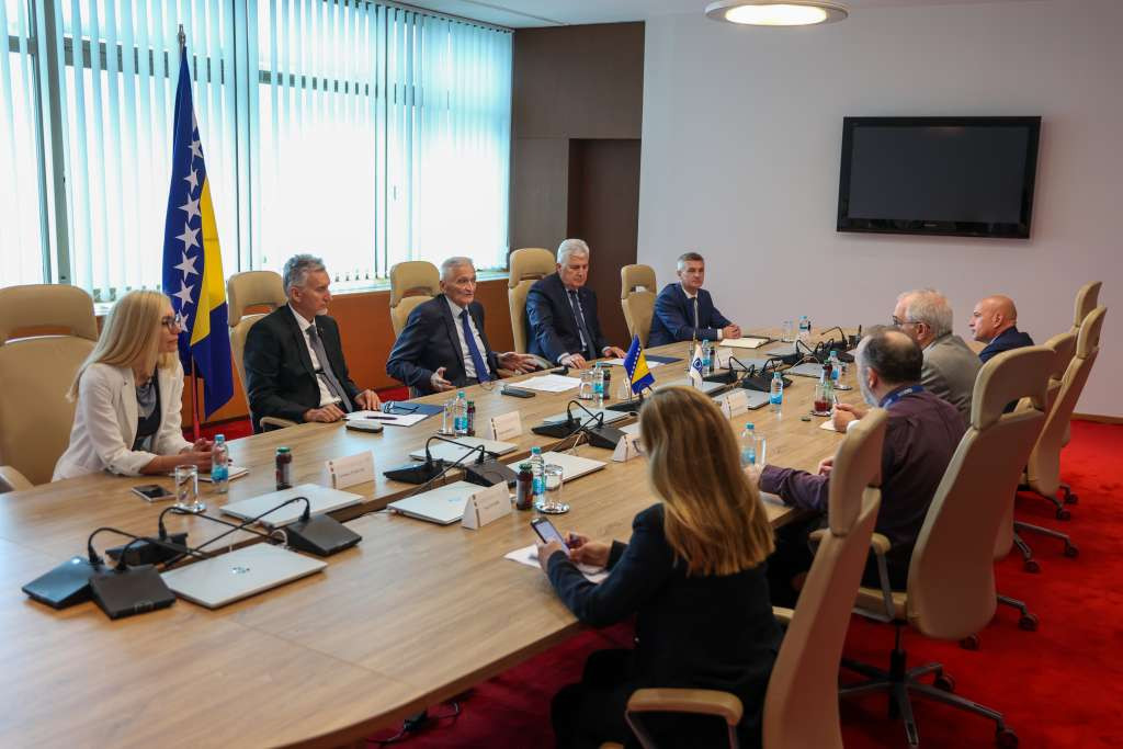 Članovi Kolegija Doma naroda PSBiH primili u nastupnu posjetu novoimenovanog šefa Misije OSCE-a