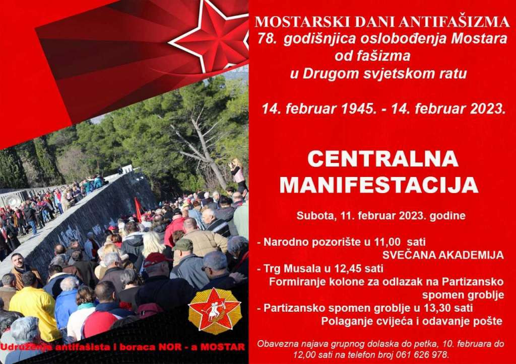 U subotu centralna manifestacija obilježavanja Dana oslobođenja Mostara