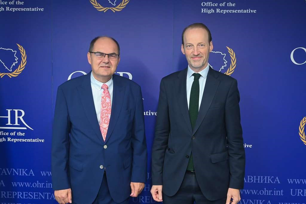 Schmidt se sastao s novoimenovanim ambasadorom Austrije u BiH Georgom Diwaldom