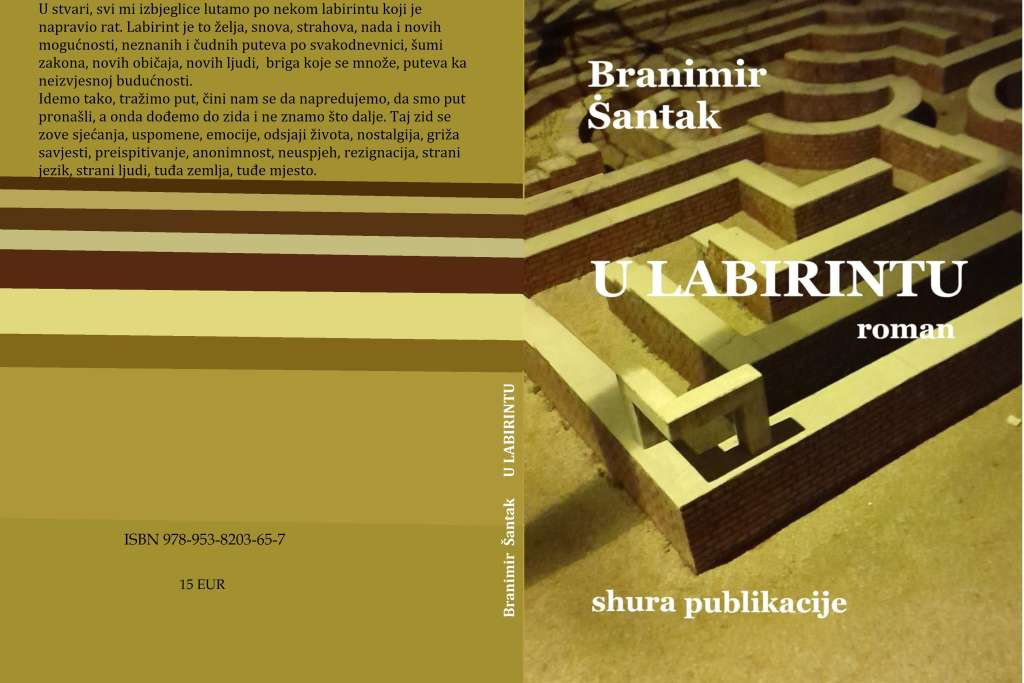 Roman 'U labirintu' Branimira Šantaka biće predstavljen u Sofiji