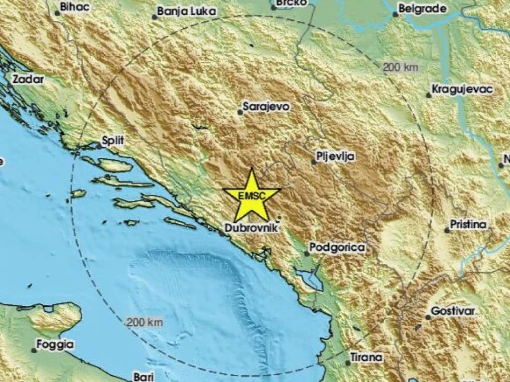 Zemjotres magnitude 3,2 stupnja zatresao istočnu Hercegovinu