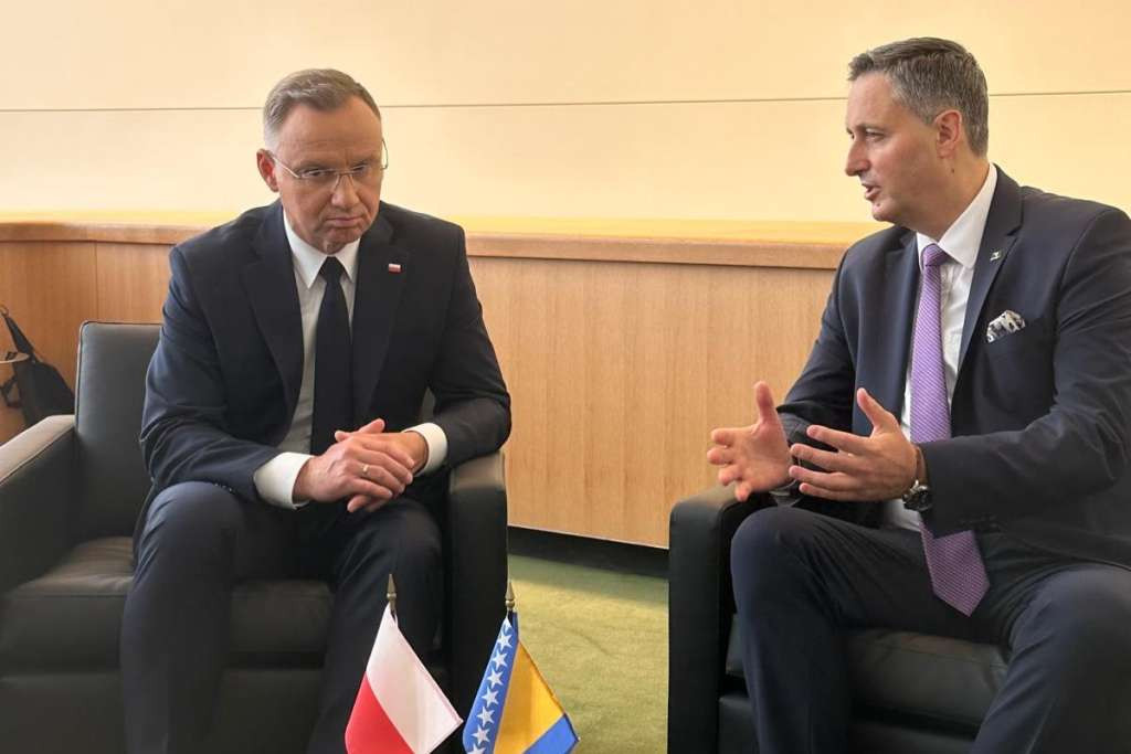 Bećirović s predsjednikom Poljske: Ulazak BiH u NATO znači sigurniji zapadni Balkan