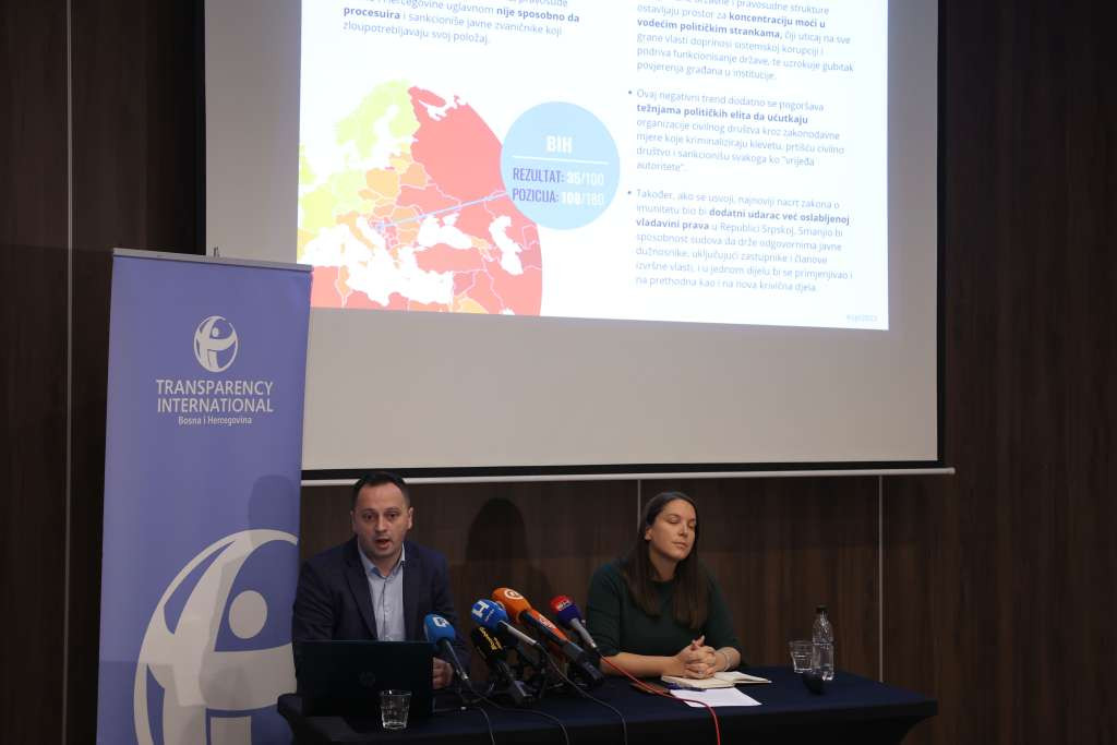 TI BiH - BiH druga najlošije rangirana zemlja u Evropi po stanju korupcije