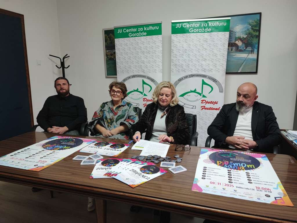 Goražde od sutra domaćin 26. Internacionalnog dječijeg festivala 'Šta se pjesmom sanja'